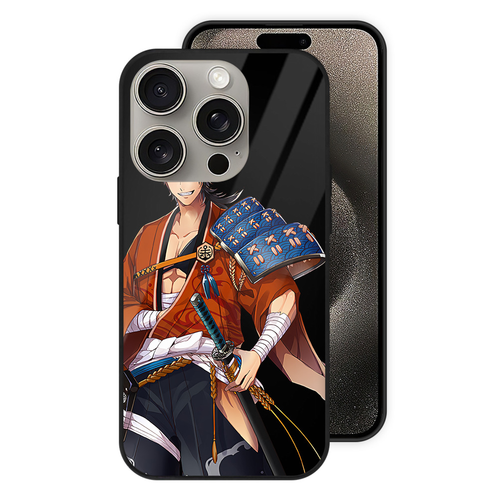 （画像用） 刀剣乱舞 Touken Ranbu 【iPhone15Pro対応】スマホケース 耐衝撃＆黄変防止 背面ガラス