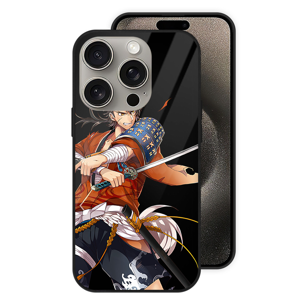 （画像用） 刀剣乱舞 Touken Ranbu 【iPhone15Pro対応】スマホケース 耐衝撃＆黄変防止 背面ガラス