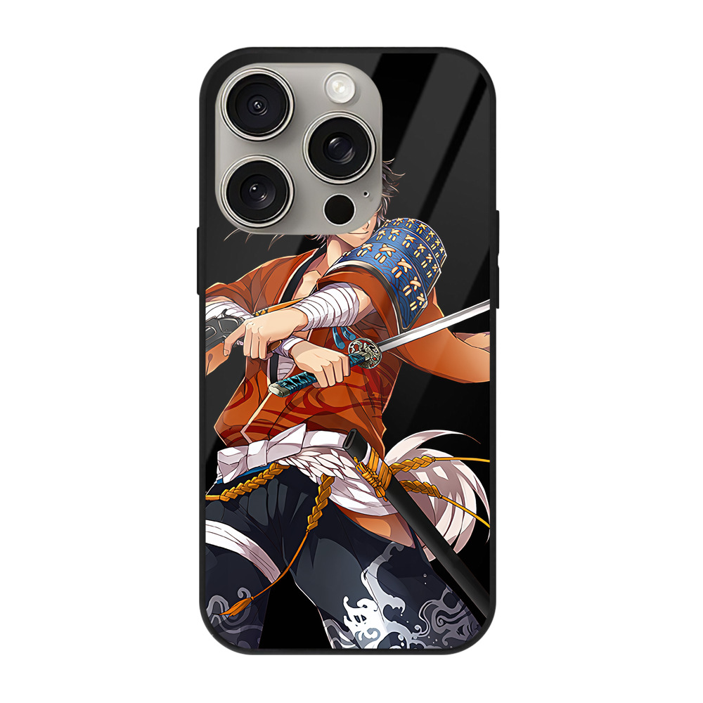 （画像用） 刀剣乱舞 Touken Ranbu 【iPhone15Pro対応】スマホケース 耐衝撃＆黄変防止 背面ガラス