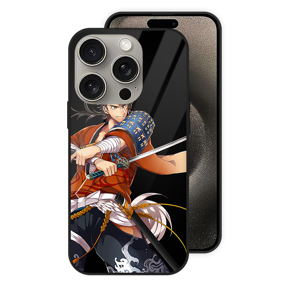 （画像用） 刀剣乱舞 Touken Ranbu 【iPhone15Pro対応】スマホケース 耐衝撃＆黄変防止 背面ガラス