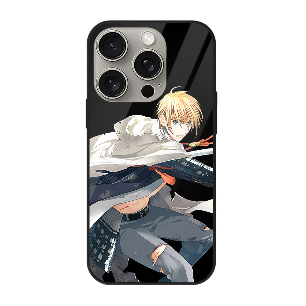 （画像用） 刀剣乱舞 Touken Ranbu 【iPhone15Pro対応】スマホケース 耐衝撃＆黄変防止 背面ガラス