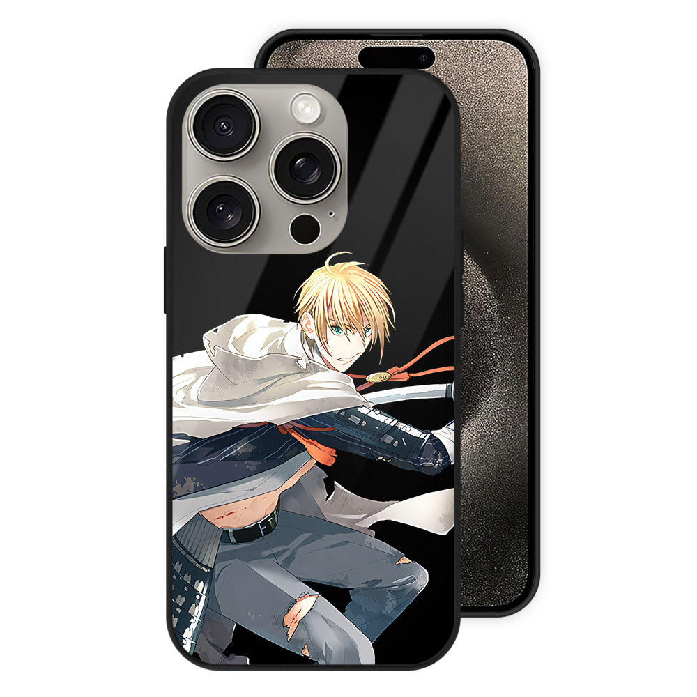 （画像用） 刀剣乱舞 Touken Ranbu 【iPhone15Pro対応】スマホケース 耐衝撃＆黄変防止 背面ガラス