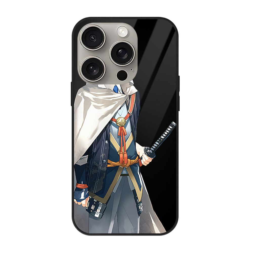 （画像用） 刀剣乱舞 Touken Ranbu 【iPhone15Pro対応】スマホケース 耐衝撃＆黄変防止 背面ガラス