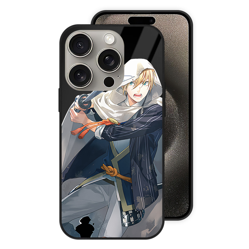（画像用） 刀剣乱舞 Touken Ranbu 【iPhone15Pro対応】スマホケース 耐衝撃＆黄変防止 背面ガラス