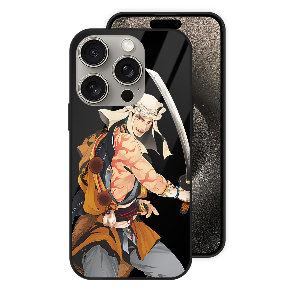 （画像用） 刀剣乱舞 Touken Ranbu 【iPhone15Pro対応】スマホケース 耐衝撃＆黄変防止 背面ガラス