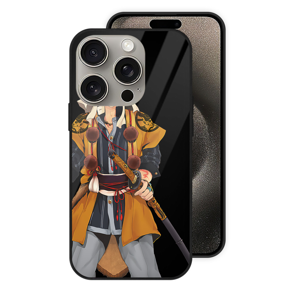 （画像用） 刀剣乱舞 Touken Ranbu 【iPhone15Pro対応】スマホケース 耐衝撃＆黄変防止 背面ガラス