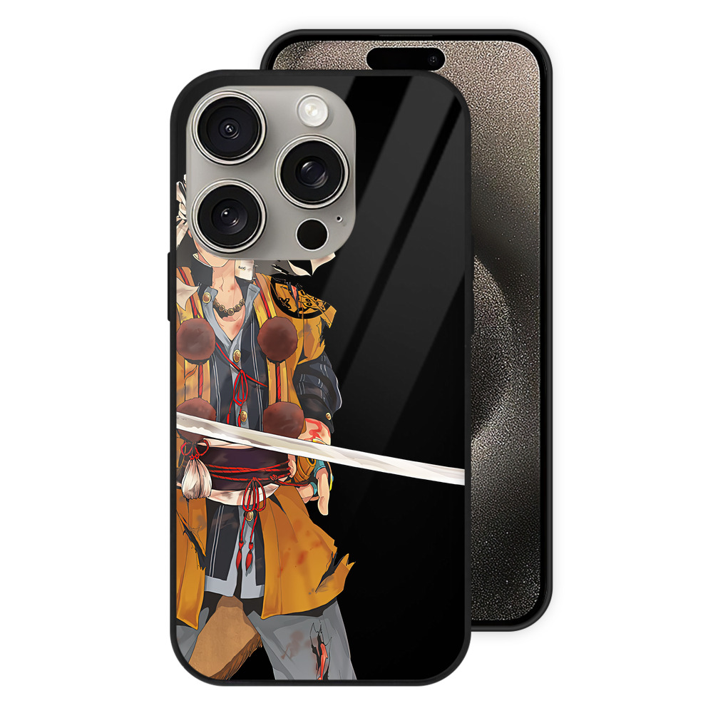 （画像用） 刀剣乱舞 Touken Ranbu 【iPhone15Pro対応】スマホケース 耐衝撃＆黄変防止 背面ガラス