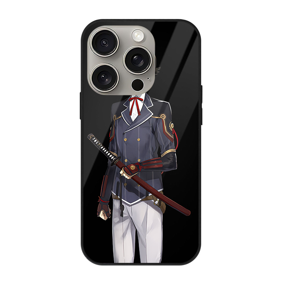 （画像用） 刀剣乱舞 Touken Ranbu 【iPhone15Pro対応】スマホケース 耐衝撃＆黄変防止 背面ガラス