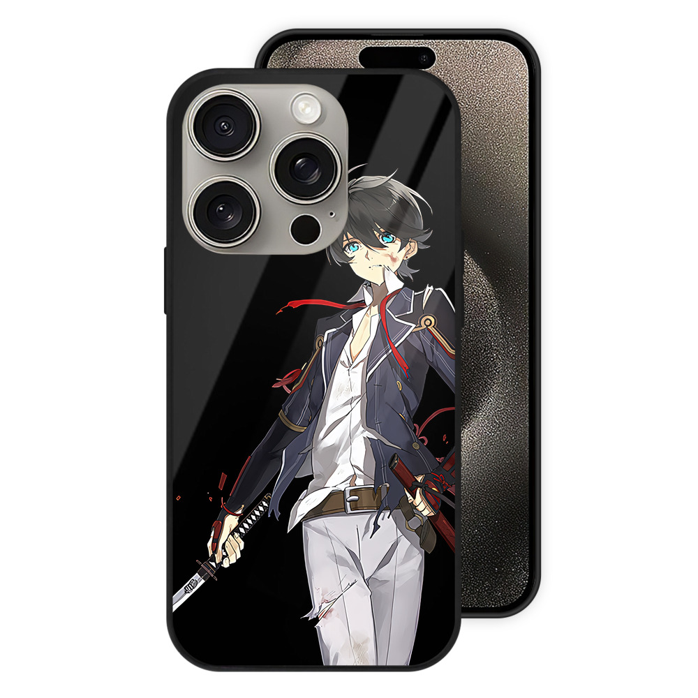 （画像用） 刀剣乱舞 Touken Ranbu 【iPhone15Pro対応】スマホケース 耐衝撃＆黄変防止 背面ガラス