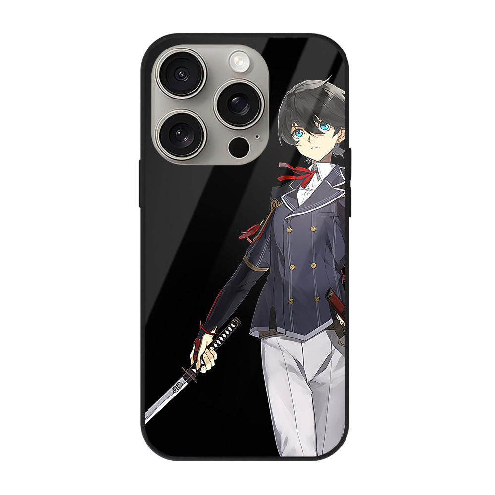 （画像用） 刀剣乱舞 Touken Ranbu 【iPhone15Pro対応】スマホケース 耐衝撃＆黄変防止 背面ガラス