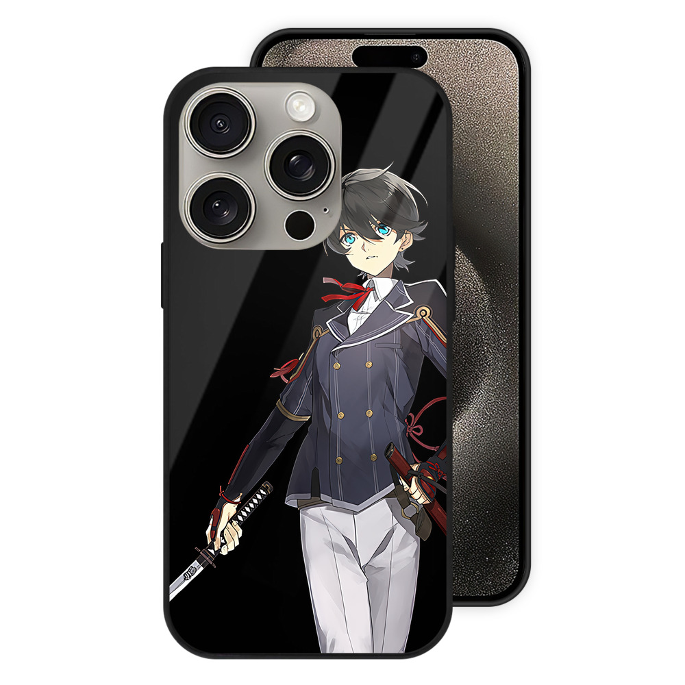 （画像用） 刀剣乱舞 Touken Ranbu 【iPhone15Pro対応】スマホケース 耐衝撃＆黄変防止 背面ガラス
