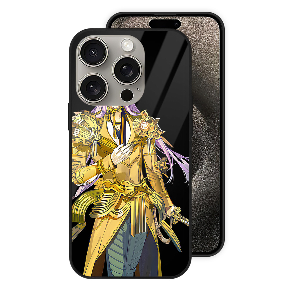 （画像用） 刀剣乱舞 Touken Ranbu 【iPhone15Pro対応】スマホケース 耐衝撃＆黄変防止 背面ガラス