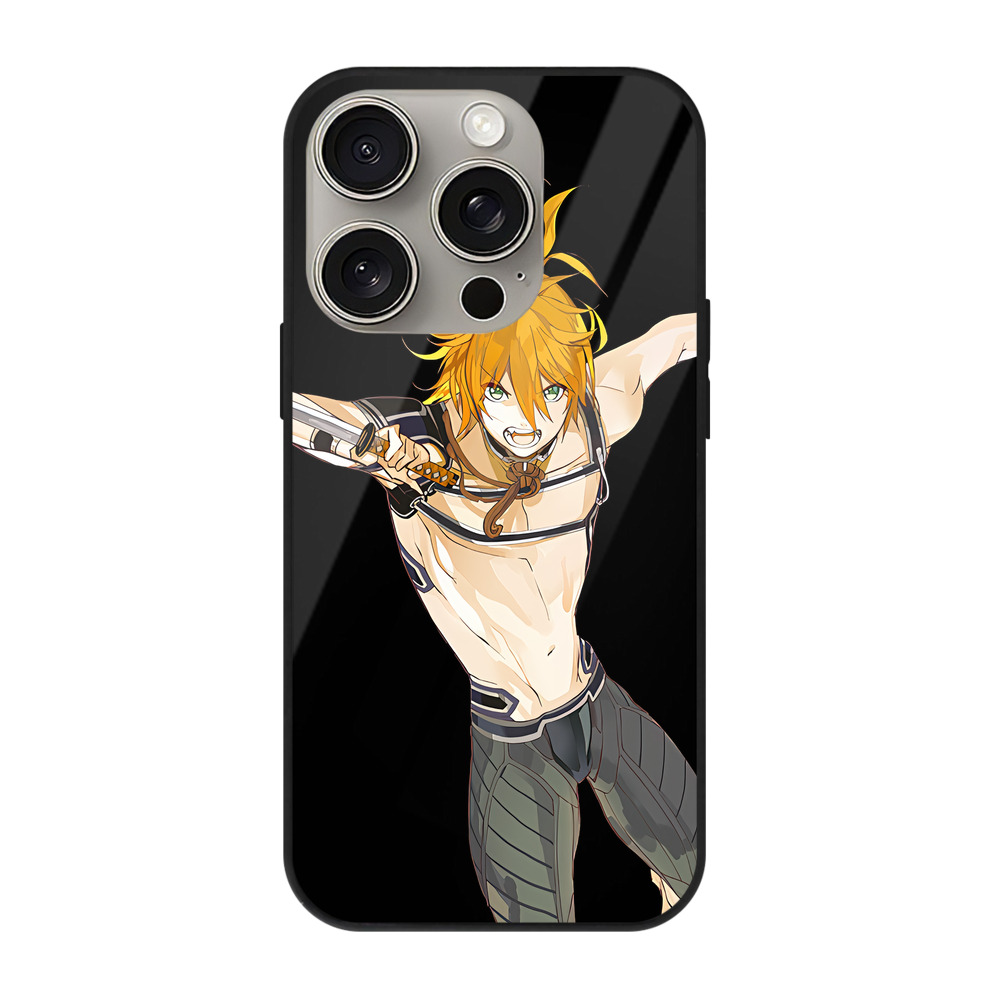 （画像用） 刀剣乱舞 Touken Ranbu 【iPhone15Pro対応】スマホケース 耐衝撃＆黄変防止 背面ガラス