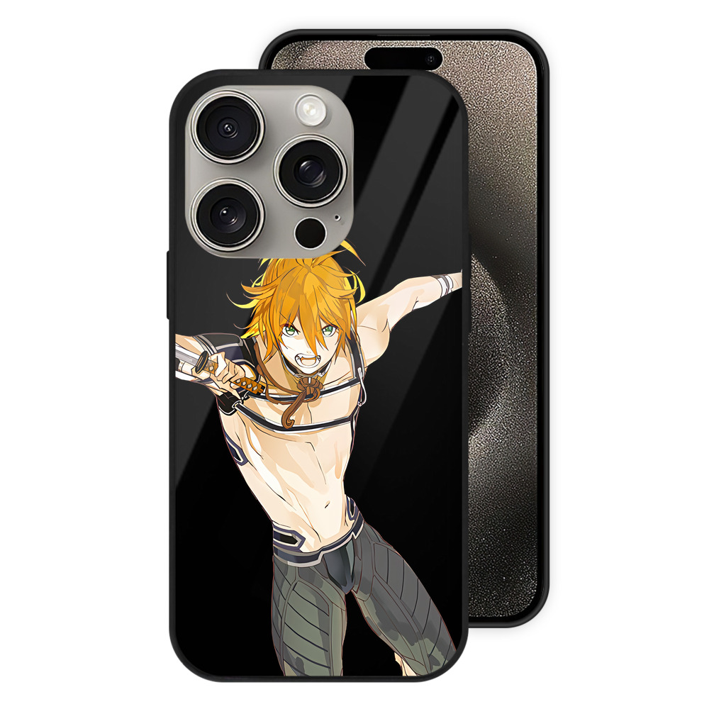 （画像用） 刀剣乱舞 Touken Ranbu 【iPhone15Pro対応】スマホケース 耐衝撃＆黄変防止 背面ガラス
