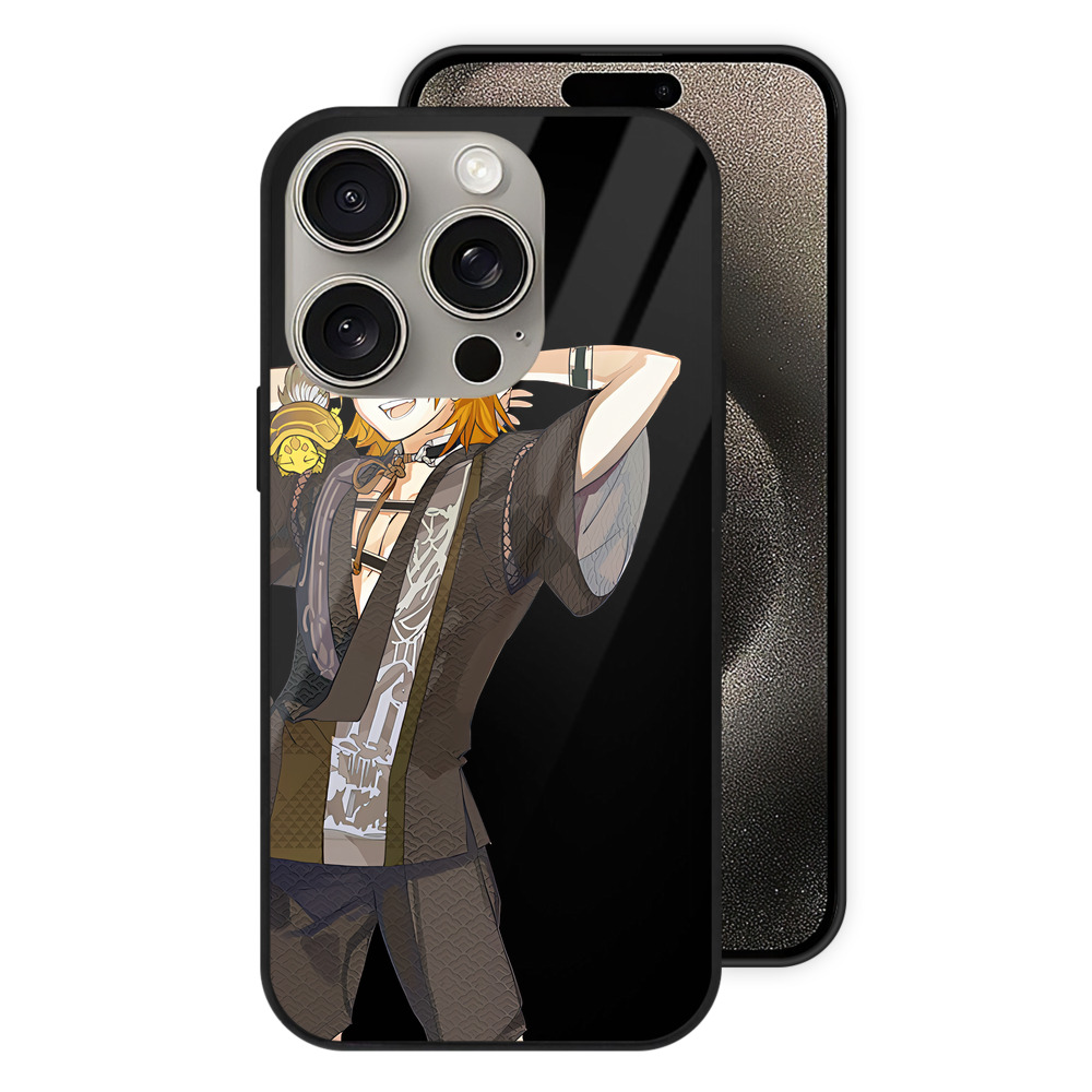 （画像用） 刀剣乱舞 Touken Ranbu 【iPhone15Pro対応】スマホケース 耐衝撃＆黄変防止 背面ガラス