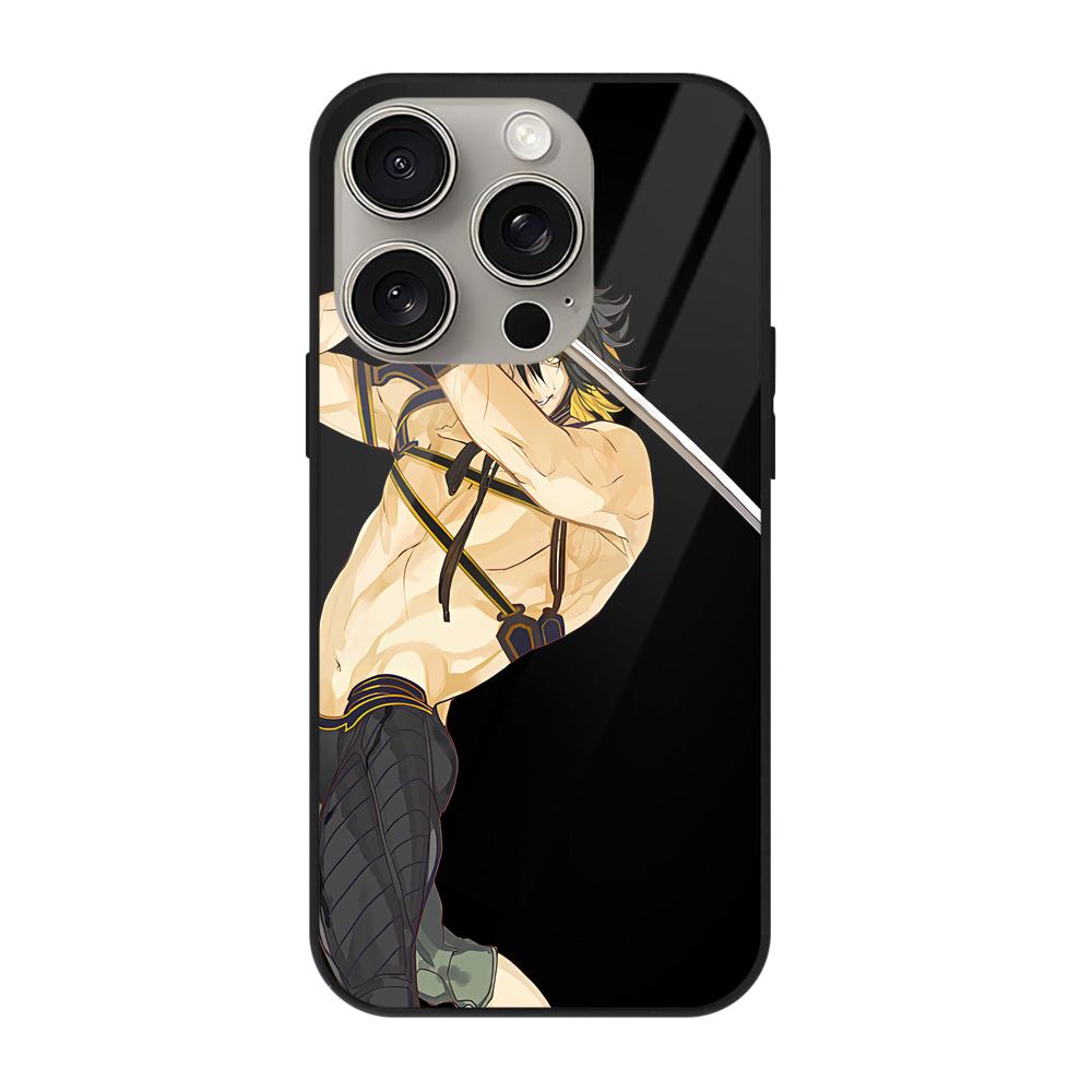 （画像用） 刀剣乱舞 Touken Ranbu 【iPhone15Pro対応】スマホケース 耐衝撃＆黄変防止 背面ガラス