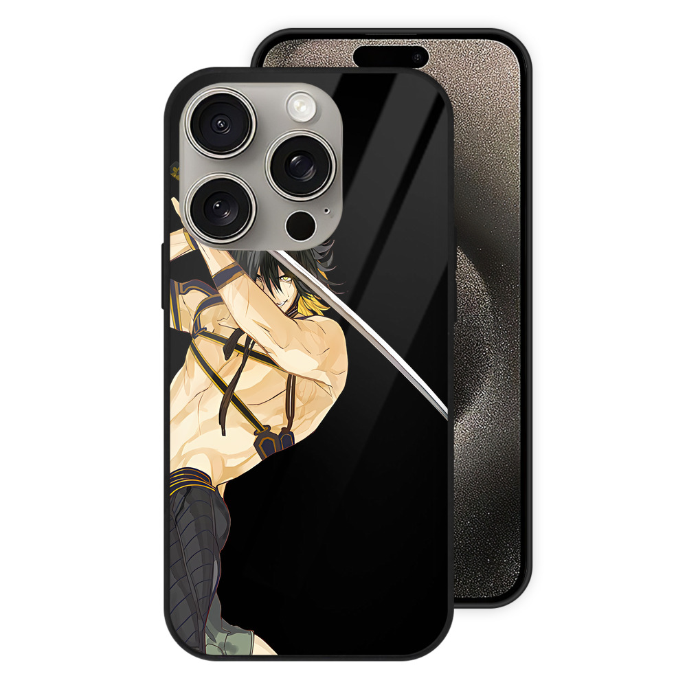 （画像用） 刀剣乱舞 Touken Ranbu 【iPhone15Pro対応】スマホケース 耐衝撃＆黄変防止 背面ガラス