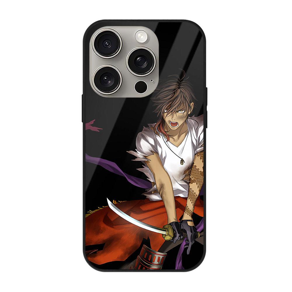 （画像用） 刀剣乱舞 Touken Ranbu 【iPhone15Pro対応】スマホケース 耐衝撃＆黄変防止 背面ガラス