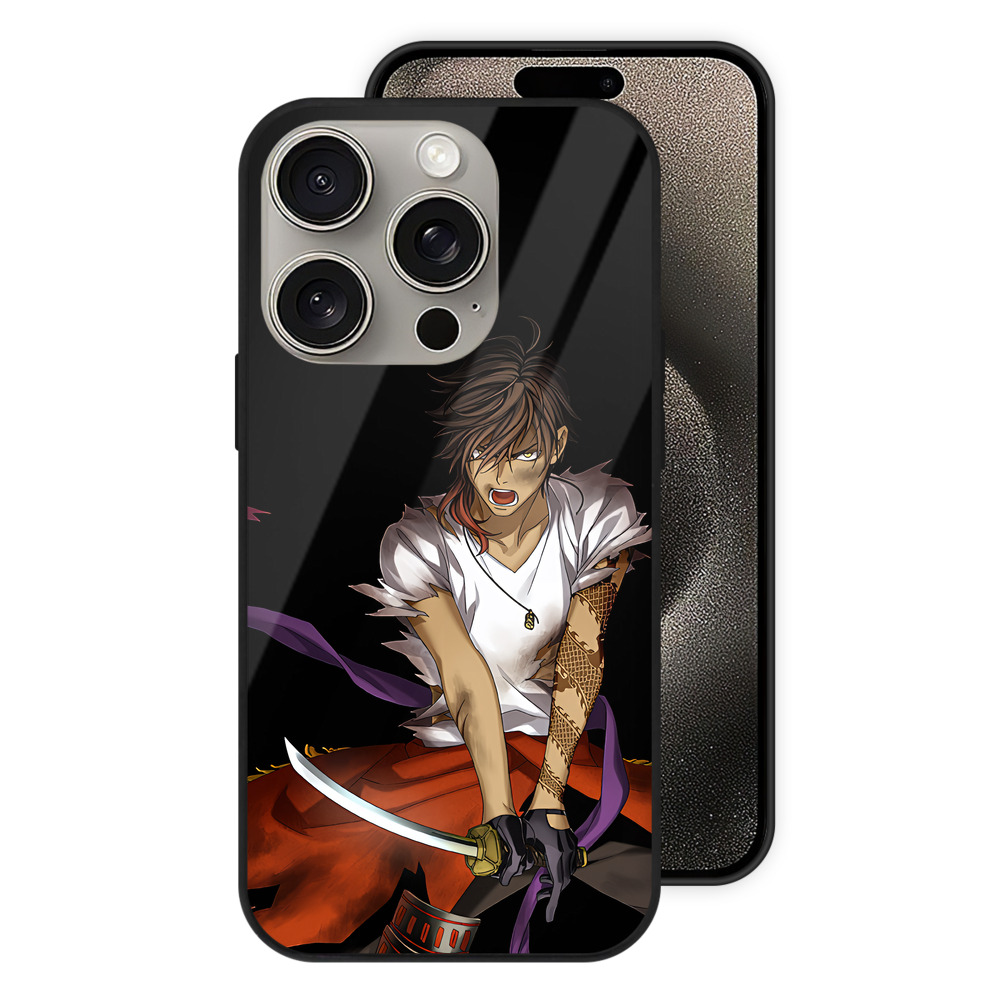 （画像用） 刀剣乱舞 Touken Ranbu 【iPhone15Pro対応】スマホケース 耐衝撃＆黄変防止 背面ガラス