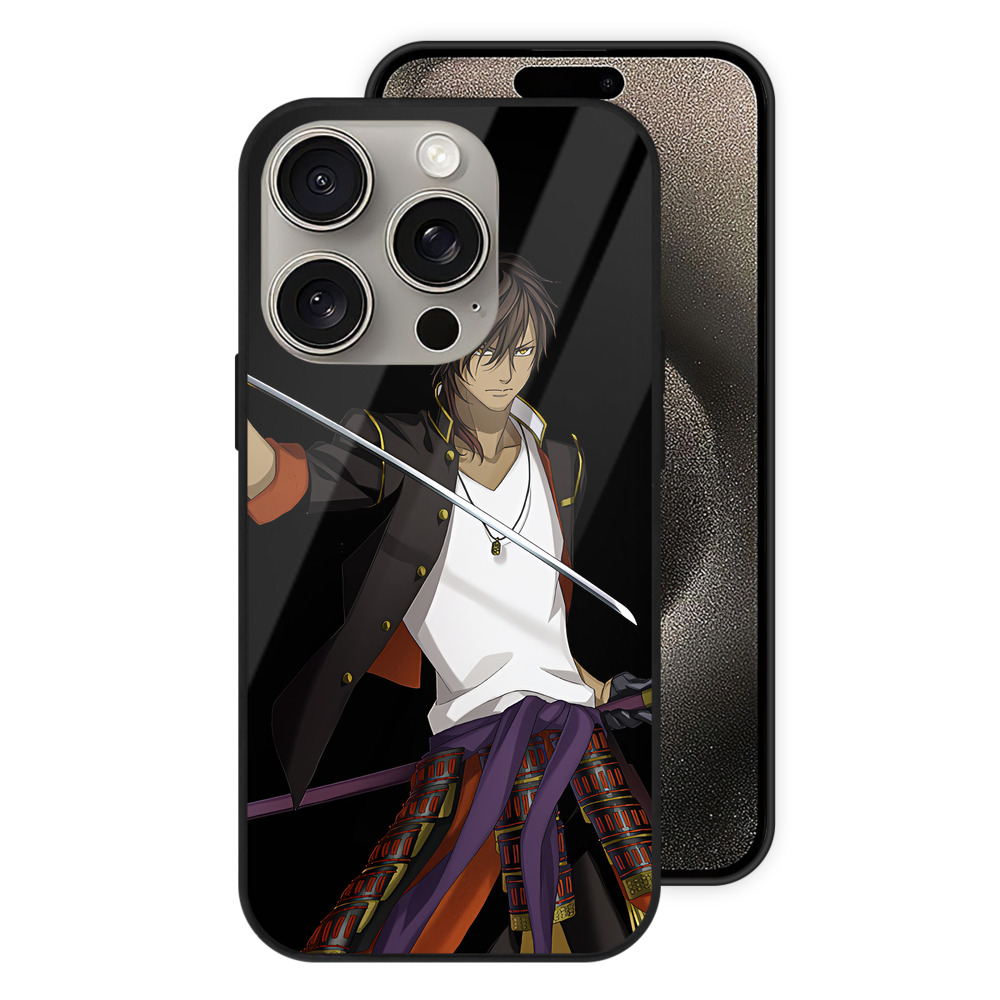 （画像用） 刀剣乱舞 Touken Ranbu 【iPhone15Pro対応】スマホケース 耐衝撃＆黄変防止 背面ガラス
