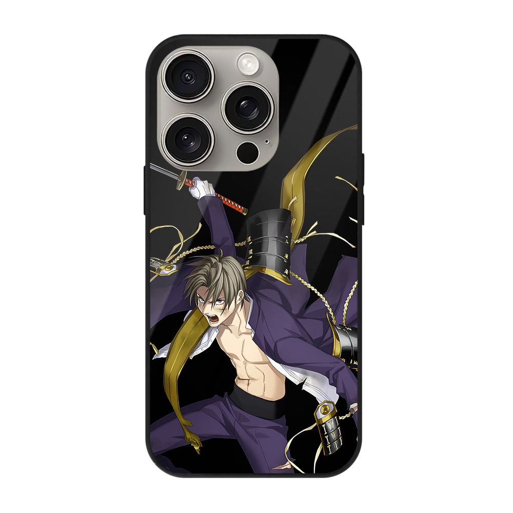 （画像用） 刀剣乱舞 Touken Ranbu 【iPhone15Pro対応】スマホケース 耐衝撃＆黄変防止 背面ガラス
