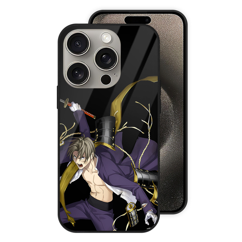 （画像用） 刀剣乱舞 Touken Ranbu 【iPhone15Pro対応】スマホケース 耐衝撃＆黄変防止 背面ガラス
