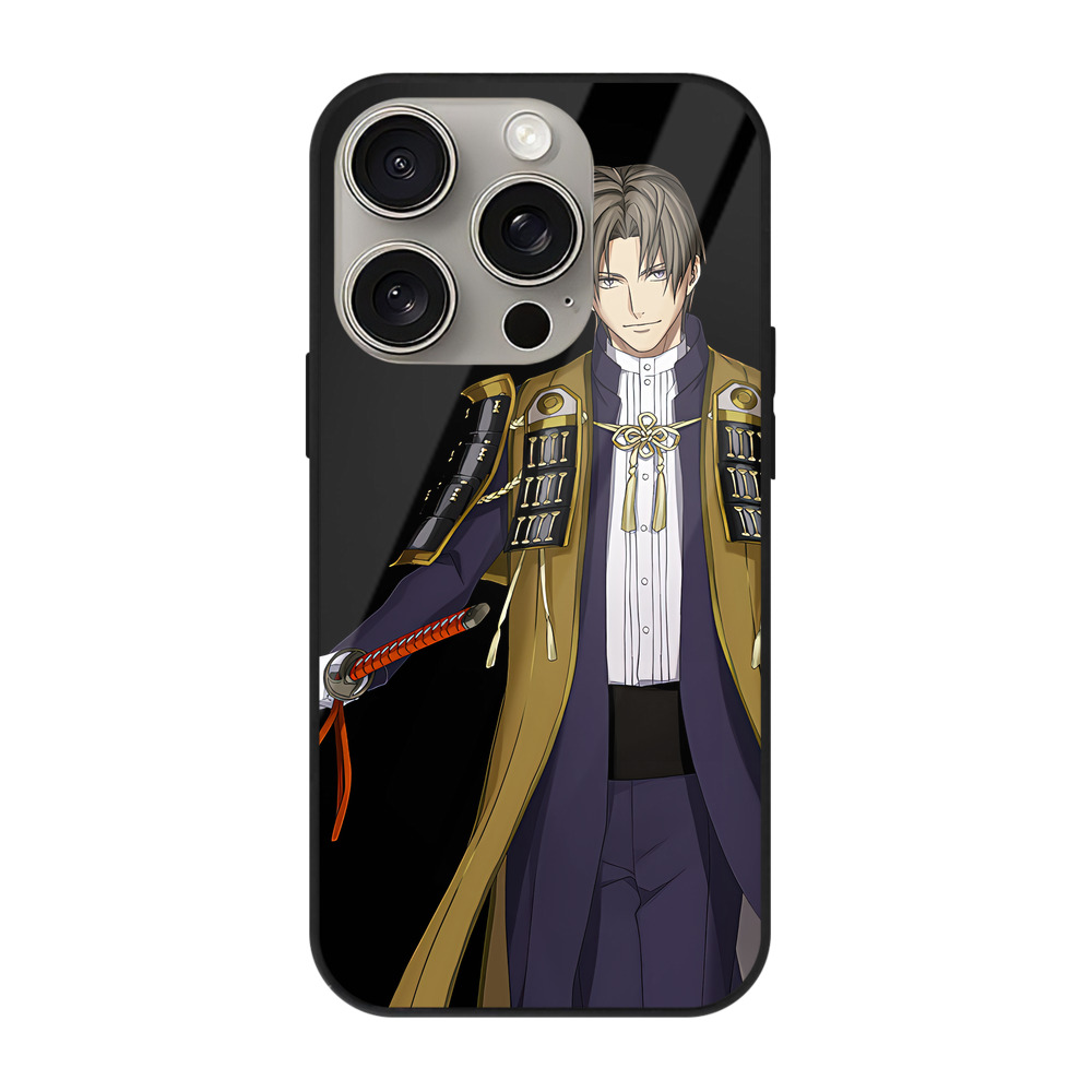 （画像用） 刀剣乱舞 Touken Ranbu 【iPhone15Pro対応】スマホケース 耐衝撃＆黄変防止 背面ガラス
