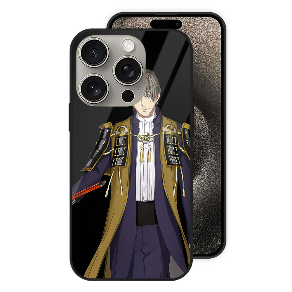（画像用） 刀剣乱舞 Touken Ranbu 【iPhone15Pro対応】スマホケース 耐衝撃＆黄変防止 背面ガラス