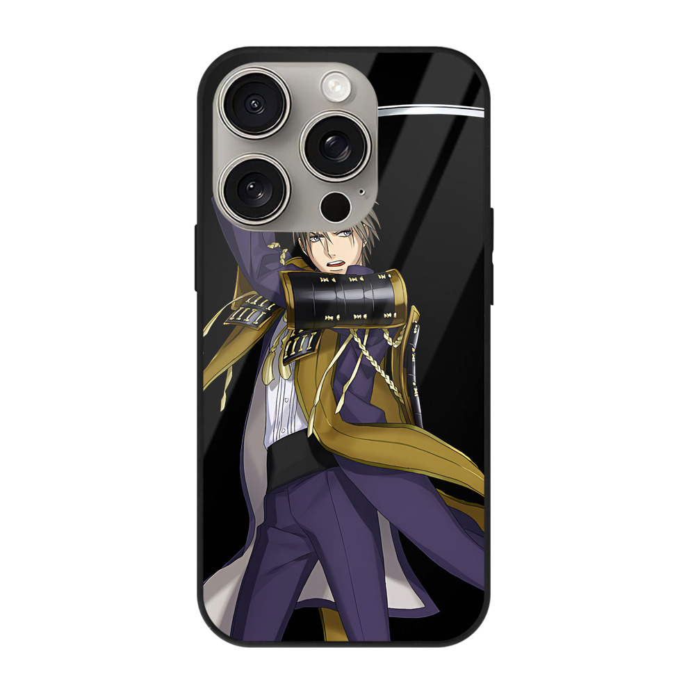 （画像用） 刀剣乱舞 Touken Ranbu 【iPhone15Pro対応】スマホケース 耐衝撃＆黄変防止 背面ガラス