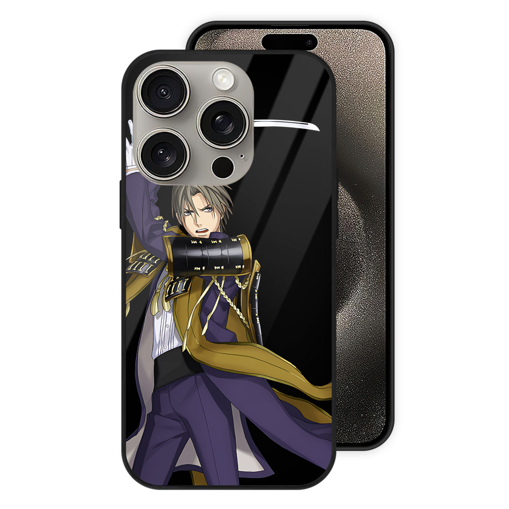 （画像用） 刀剣乱舞 Touken Ranbu 【iPhone15Pro対応】スマホケース 耐衝撃＆黄変防止 背面ガラス