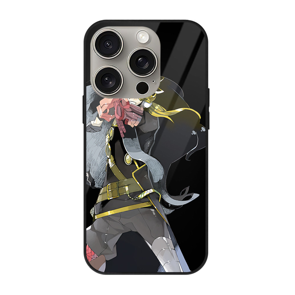 （画像用） 刀剣乱舞 Touken Ranbu 【iPhone15Pro対応】スマホケース 耐衝撃＆黄変防止 背面ガラス