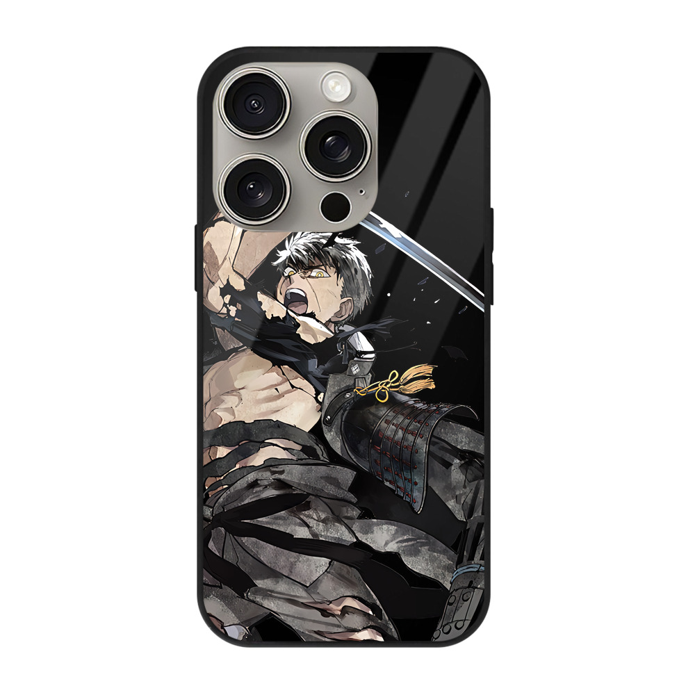 （画像用） 刀剣乱舞 Touken Ranbu 【iPhone15Pro対応】スマホケース 耐衝撃＆黄変防止 背面ガラス