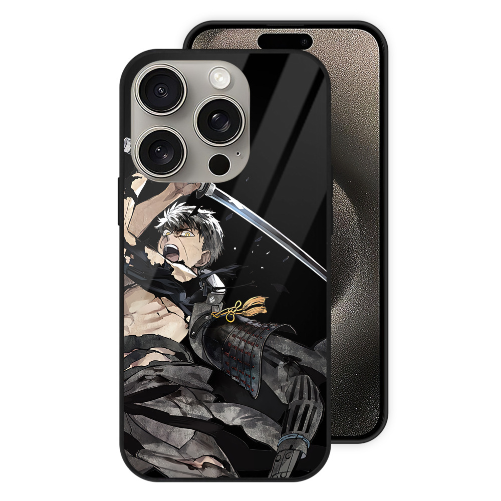 （画像用） 刀剣乱舞 Touken Ranbu 【iPhone15Pro対応】スマホケース 耐衝撃＆黄変防止 背面ガラス