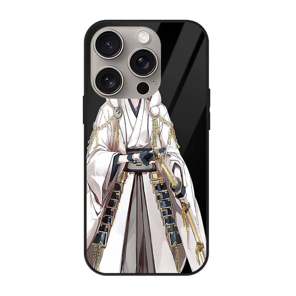 （画像用） 刀剣乱舞 Touken Ranbu 【iPhone15Pro対応】スマホケース 耐衝撃＆黄変防止 背面ガラス