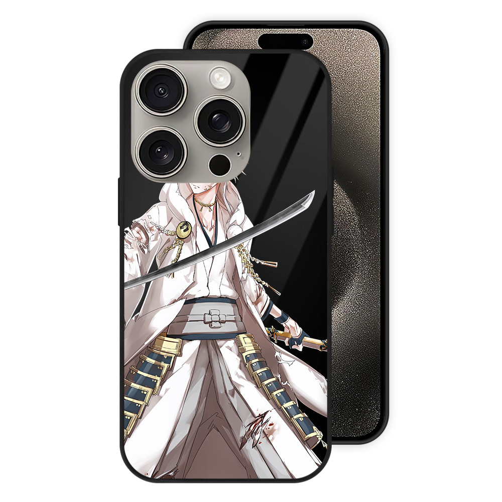（画像用） 刀剣乱舞 Touken Ranbu 【iPhone15Pro対応】スマホケース 耐衝撃＆黄変防止 背面ガラス