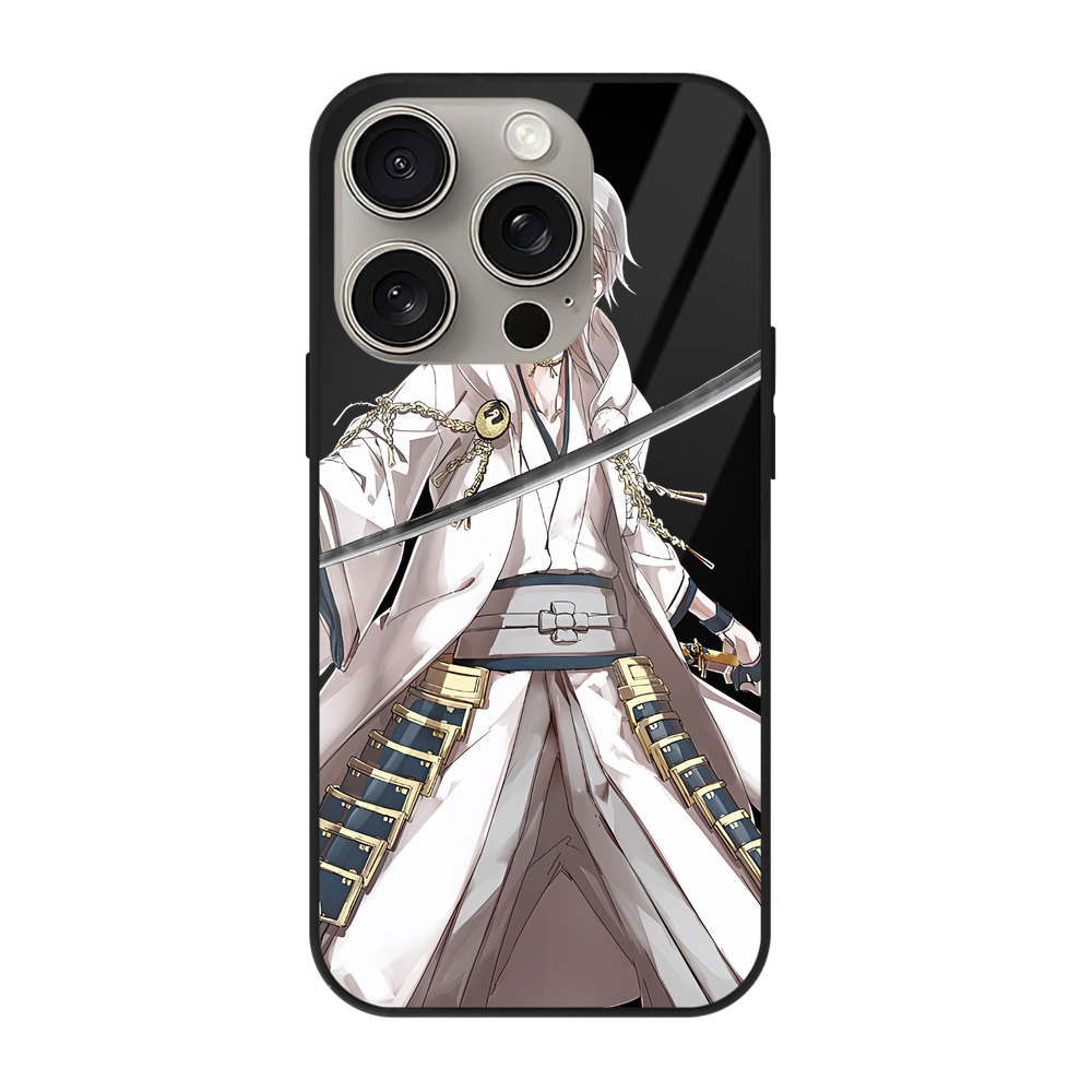 （画像用） 刀剣乱舞 Touken Ranbu 【iPhone15Pro対応】スマホケース 耐衝撃＆黄変防止 背面ガラス