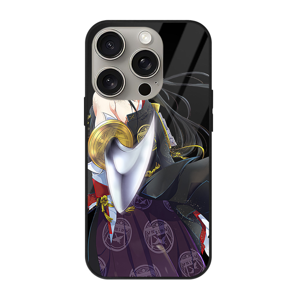 （画像用） 刀剣乱舞 Touken Ranbu 【iPhone15Pro対応】スマホケース 耐衝撃＆黄変防止 背面ガラス