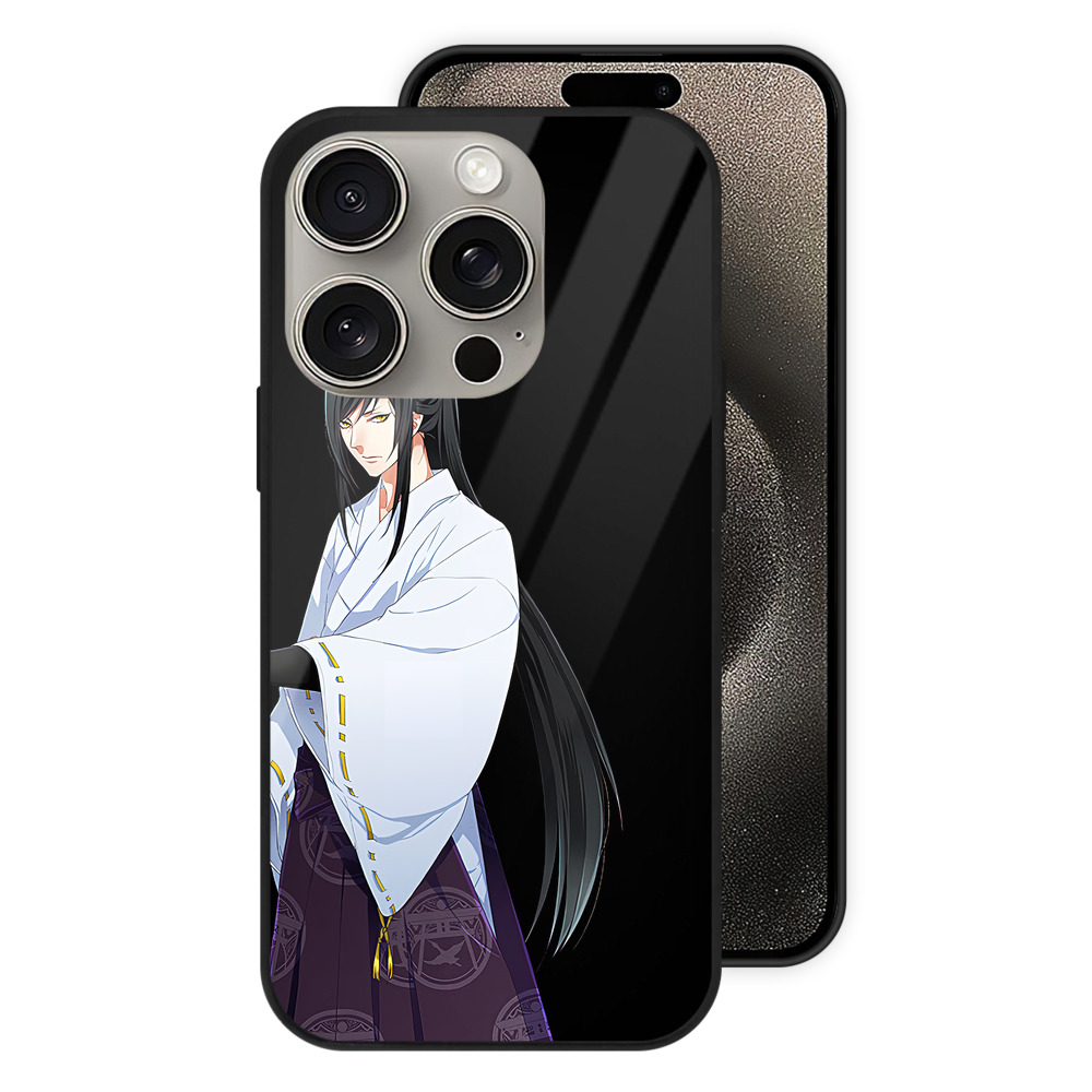 （画像用） 刀剣乱舞 Touken Ranbu 【iPhone15Pro対応】スマホケース 耐衝撃＆黄変防止 背面ガラス