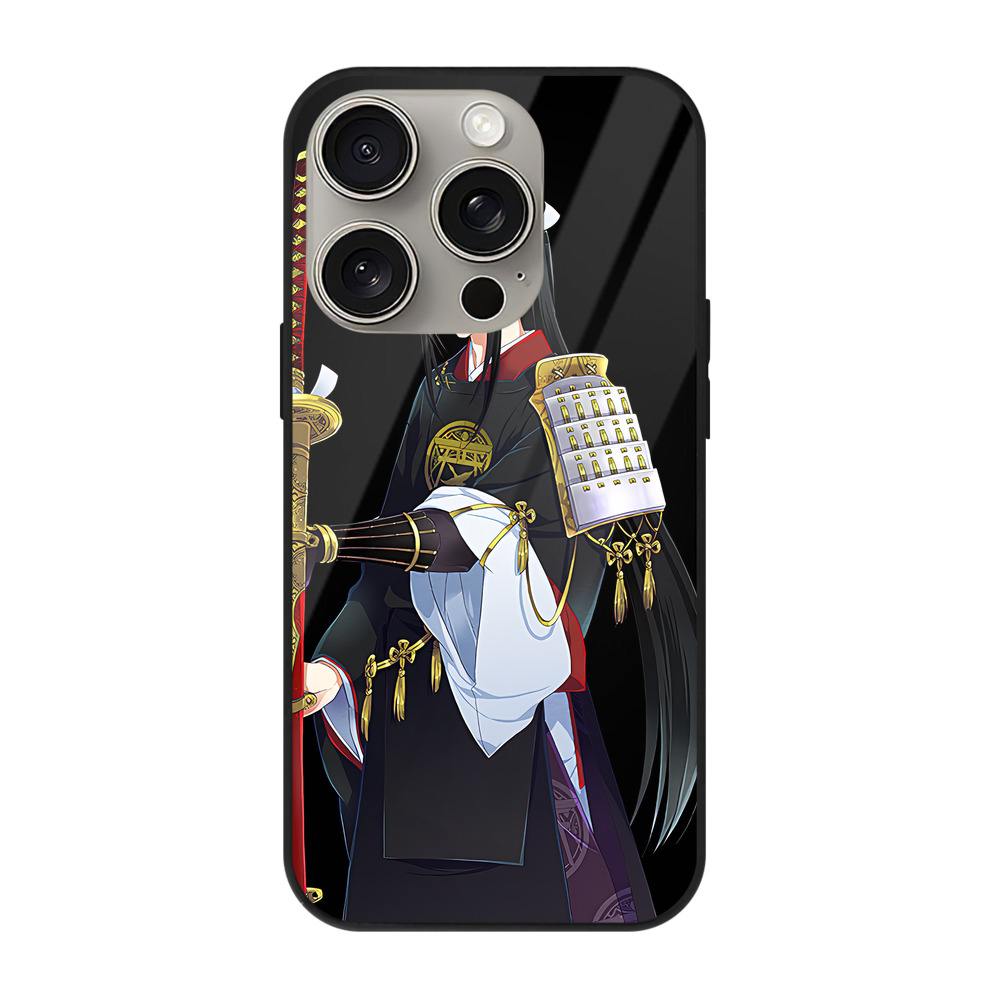 （画像用） 刀剣乱舞 Touken Ranbu 【iPhone15Pro対応】スマホケース 耐衝撃＆黄変防止 背面ガラス