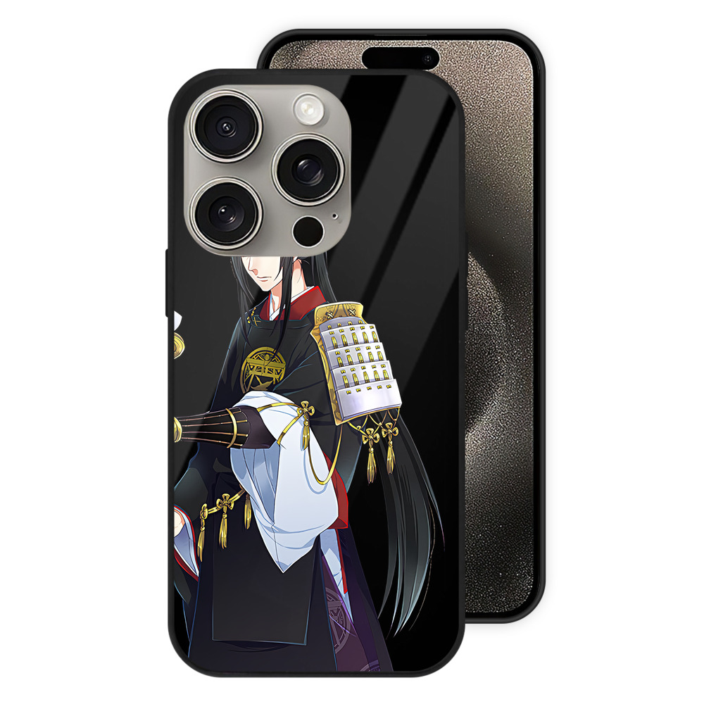 （画像用） 刀剣乱舞 Touken Ranbu 【iPhone15Pro対応】スマホケース 耐衝撃＆黄変防止 背面ガラス