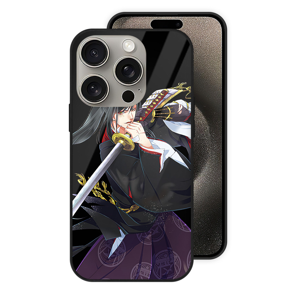 （画像用） 刀剣乱舞 Touken Ranbu 【iPhone15Pro対応】スマホケース 耐衝撃＆黄変防止 背面ガラス