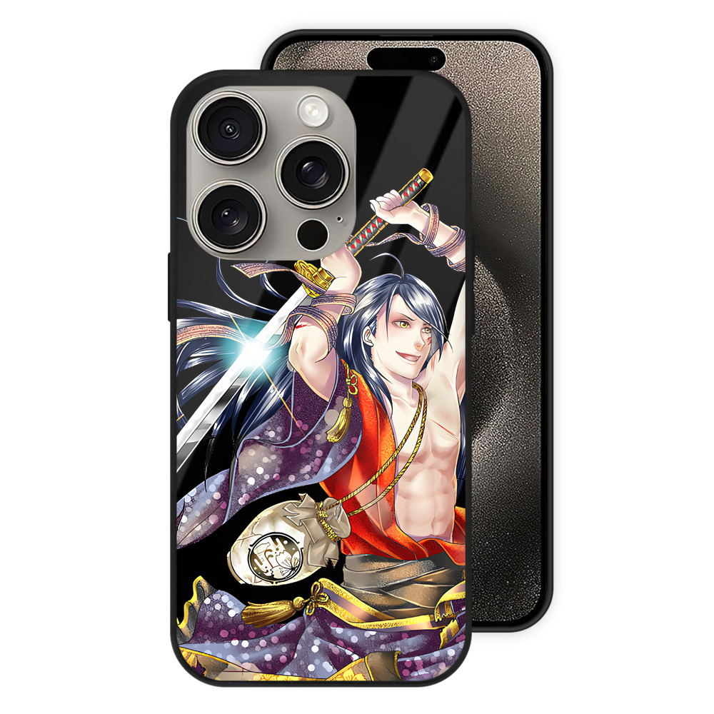 （画像用） 刀剣乱舞 Touken Ranbu 【iPhone15Pro対応】スマホケース 耐衝撃＆黄変防止 背面ガラス