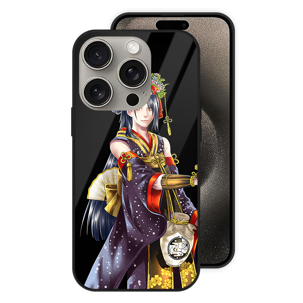（画像用） 刀剣乱舞 Touken Ranbu 【iPhone15Pro対応】スマホケース 耐衝撃＆黄変防止 背面ガラス