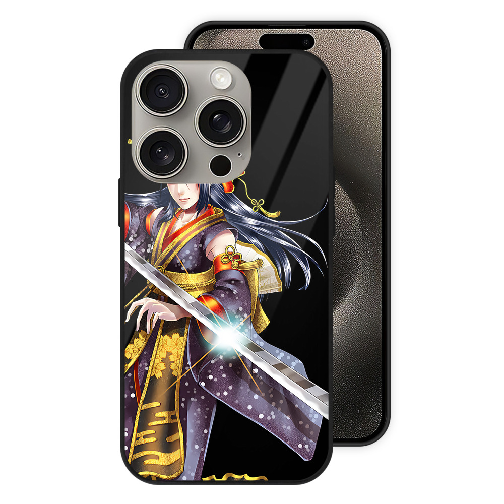 （画像用） 刀剣乱舞 Touken Ranbu 【iPhone15Pro対応】スマホケース 耐衝撃＆黄変防止 背面ガラス