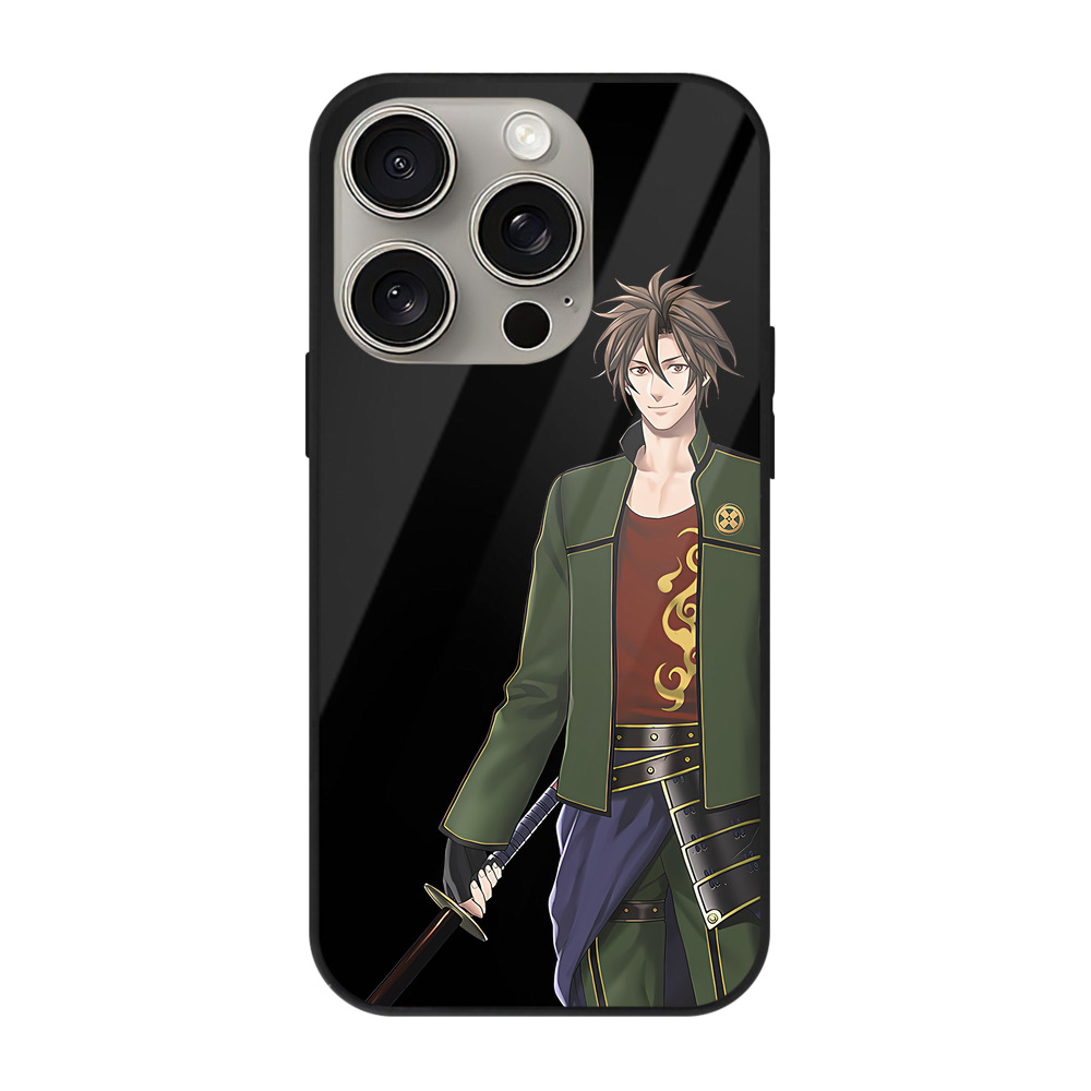 （画像用） 刀剣乱舞 Touken Ranbu 【iPhone15Pro対応】スマホケース 耐衝撃＆黄変防止 背面ガラス