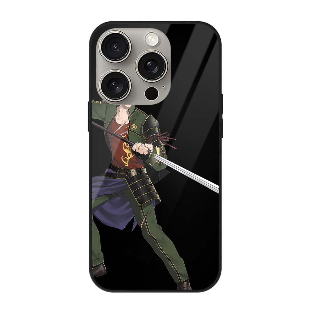 （画像用） 刀剣乱舞 Touken Ranbu 【iPhone15Pro対応】スマホケース 耐衝撃＆黄変防止 背面ガラス