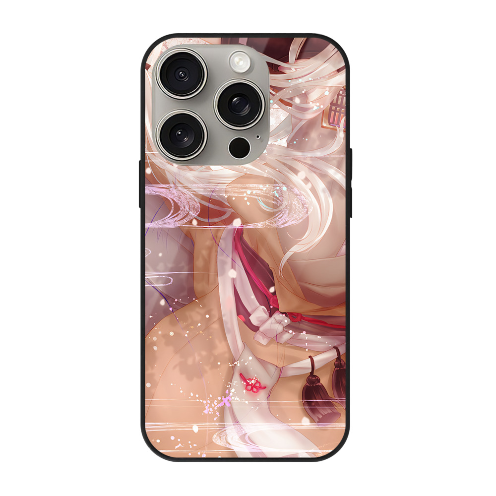 （画像用） 刀剣乱舞 Touken Ranbu 【iPhone15Pro対応】スマホケース 耐衝撃＆黄変防止 背面ガラス