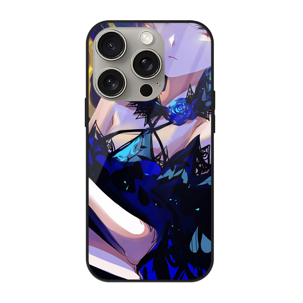 （画像用） 刀剣乱舞 Touken Ranbu 【iPhone15Pro対応】スマホケース 耐衝撃＆黄変防止 背面ガラス