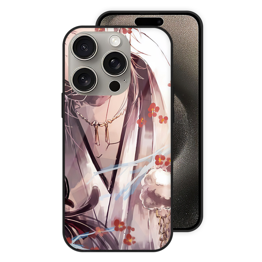 （画像用） 刀剣乱舞 Touken Ranbu 【iPhone15Pro対応】スマホケース 耐衝撃＆黄変防止 背面ガラス