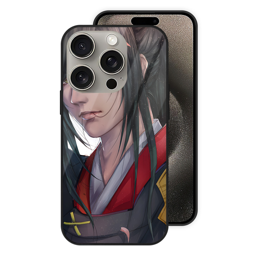 （画像用） 刀剣乱舞 Touken Ranbu 【iPhone15Pro対応】スマホケース 耐衝撃＆黄変防止 背面ガラス
